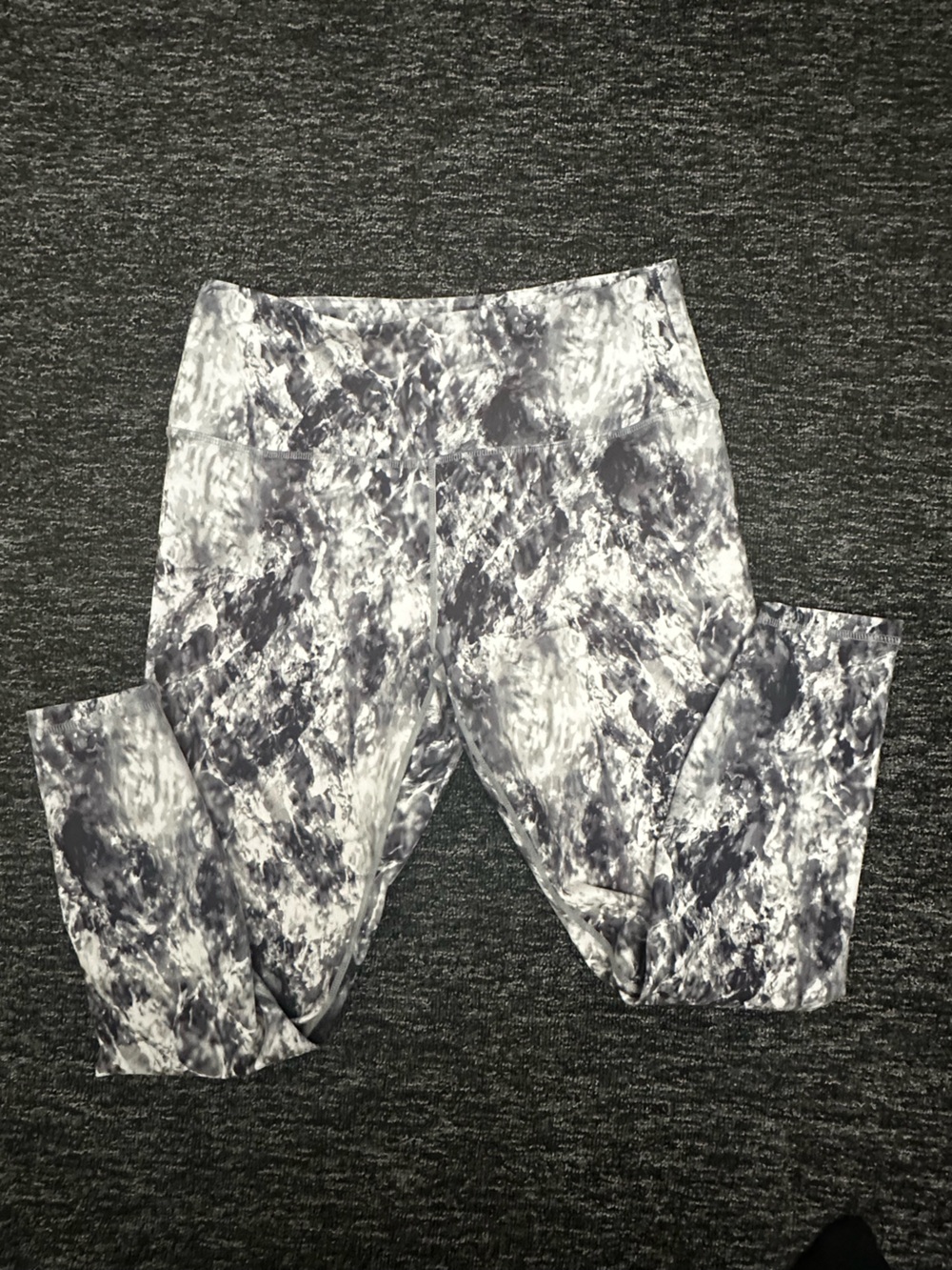 Women’s Spyder Gray Marble Print athletic pants